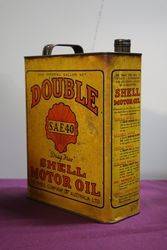 Australian Shell  One Gallon Double SAE40 Motor Oil Tin