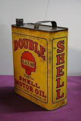 Australian Shell  One Gallon Double SAE40 Motor Oil Tin