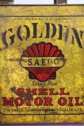 Australian Shell  One Gallon Golden SAE60 Motor Oil Tin 