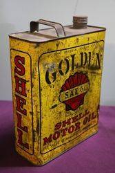 Australian Shell  One Gallon Golden SAE60 Motor Oil Tin 