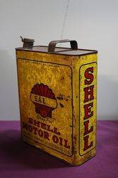 Australian Shell  One Gallon SAE Motor Oil Tin 