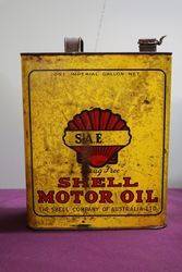 Australian Shell  One Gallon SAE Motor Oil Tin 