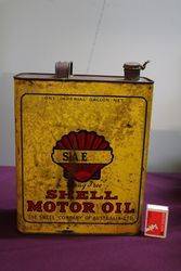 Australian Shell  One Gallon SAE Motor Oil Tin 