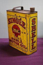 Australian Shell  One Gallon Single SAE30 Motor Oil Tin 