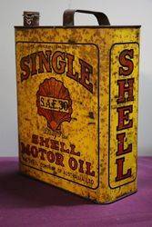 Australian Shell  One Gallon Single SAE30 Motor Oil Tin 