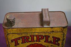 Australian Shell  One Quart Triple SAE50 Motor Oil Tin 