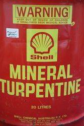 Australian shell Mineral Turpentine 20 Litres Drum