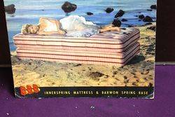 BBB Mattress Pictorial Advertising Showcard