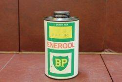 BP Energol Quart Oil Tin