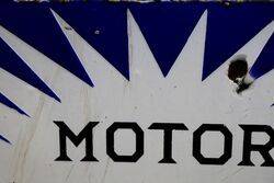 BP Motor Spirit Irish Flash Double Sided Enamel Sign 