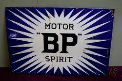 BP Motor Spirit Irish Flash Double Sided Enamel Sign 