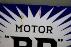 BP Motor Spirit Irish Flash Double Sided Enamel Sign 