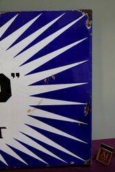 BP Motor Spirit Irish Flash Double Sided Enamel Sign 