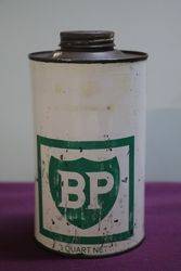 BP One Quart Motor Oil Tin 