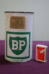 BP One Quart Oil Tin