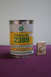 BP One Quart Turbo Oil 2389 Tin 