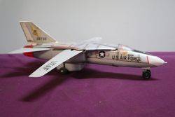 Battery Operated GeneralDynamics Grumman F IIIA Tin and Plastic Jet Fighter
