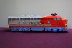 Battery Operated Santa FE Diesel Locomotive 