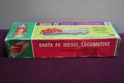 Battery Operated Santa FE Diesel Locomotive 