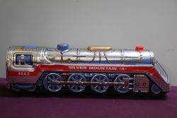 1950's Battery Operated Silver Mountain Express A. Train Engine