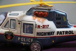 Battery Operated  TPS Supe Flying Police Helicopter 