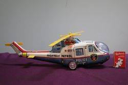 Battery Operated  TPS Supe Flying Police Helicopter 