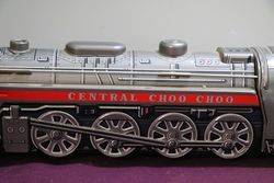 Battery Operated  Vintage Tin Litho Central CHoo Choo Train Japan 