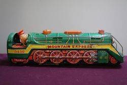 Battery Operated  Vintage Tin Litho Mountain Express  Train #3430