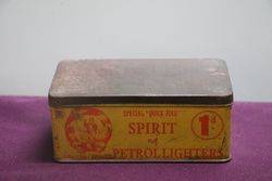 Bellamy QuickFire Spirit for Petrol Lighters Tin 