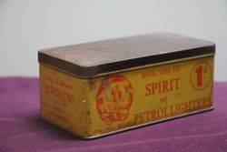 Bellamy QuickFire Spirit for Petrol Lighters Tin 