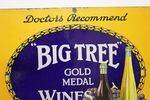 Big Tree Wines Pictorial Advertising Enamel Sign