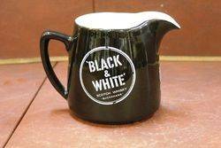 Black And White Scotch Whiskey Pub Jug