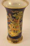 Blue Carlton Ware Vase Hand Painted