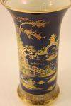 Blue Carlton Ware Vase Hand Painted