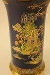 Blue Carlton Ware Vase Hand Painted