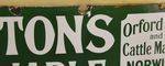 Bostons Furniture Enamel Advertising Sign 