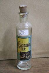 Bottle Of Alex Parsons Chadderton Glycerine BP 