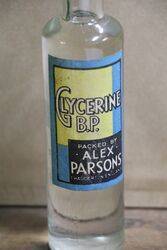 Bottle Of Alex Parsons Glycerine BP 