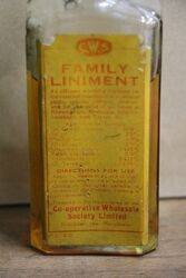 Bottle Of CWS Family Liniment  medicine 