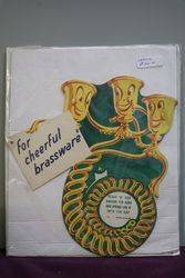 Brasso Tin Brassware Advertising Card 