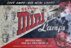 British Made Mini Auto Lamps Tin 