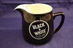 Buchanans Black + White scotch whiskey pub jug