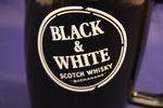 Buchanans Black + White scotch whiskey pub jug