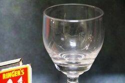 C19th Barrel Shape Bowl Sherry Glass 