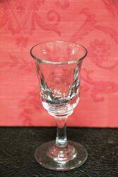 C19th Bell Shape Thumb Cut Glass 