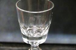 C19th Octagonal Cut Wine Glass 