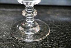 C19th Octagonal Cut Wine Glass 