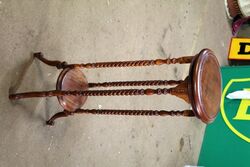 C20th Cedar Barley Twist Pedestal-Planter, #