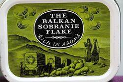 COL 2oz Balkan Sobranie Flake Tobacco Tin