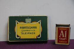 COL A Batschari Cigarettes Sleipner Tobacco Tin 